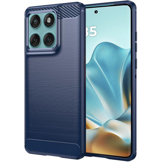 Techsuit - Carbon Silicone - Motorola Edge 60 / Edge 60 Fusion - Blue