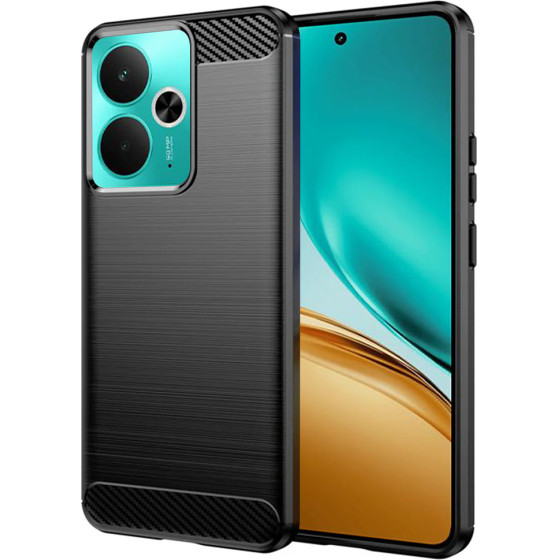 Techsuit - Carbon Silicone - Realme 14 / Realme 14T - Black