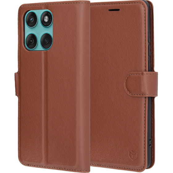 Techsuit - Leather Folio - Motorola Edge 60 / Edge 60 Fusion - Brown