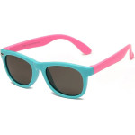 Techsuit - Sunglasses Polarised (8306-C32) - for Babies, Square Shape - Blue / Pink