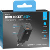 Lampa ��������� �� ������� ����� Home Rocket 65W 100/230V 65W �� 3 ����� Usb (USB-A+USB-Cx2) Quick Charge - 1 ���. - (38719)