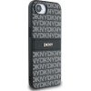 DKNY Case Repeat Texture Pattern With Tonal Stripe For Iphone 16e Black - (DKHCPSE4PRTHSLK)