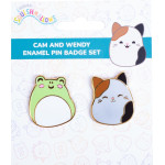 Fizz Squishmallows - Cam & Wendy Pin Badges x 2 Cdu (350122)