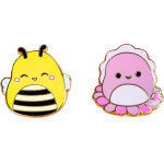 Fizz Squishmallows - Sunny & Auggie Pin Badges x 2 Cdu (350162)