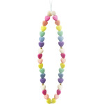 SBS Case Me Wrist Lanyard Smart Beads For Smartphones Multicolor Hearts - (TEBEADS1)