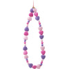 SBS Case Me Wrist Lanyard Smart Beads For Smartphones Purple Hearts - (TEBEADS3)