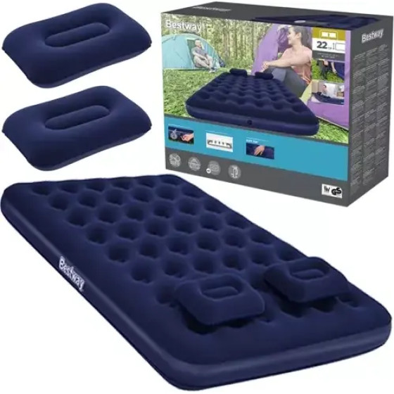 Bestway Double Mattress With Pump - 67374 - (12097-0)
