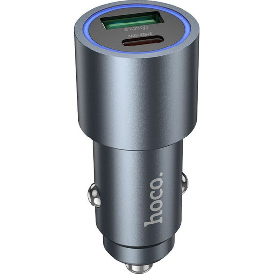 Hoco Car Charger Usb A + Type C Pd QC3.0 48W Z60 black