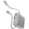ENERGEA Powerbank 3in1 Bazic Fusion Mini 10000mAh Cable USB-C/Lightning Grey - (FUS-MINI10K-PEB)