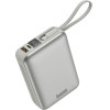 ENERGEA Powerbank 4in1 Bazic Fusion Mini 20000mAh Cable USB-C/Lightning Grey - (FUS-MINI20K-PEB)