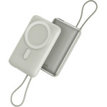 ENERGEA Powerbank Bazic Fusion Mag 10000mAh Magsafe Cable USB-C Grey - (FUS-MAG10K-PEB)