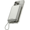 ENERGEA Powerbank Bazic Fusion Mag 10000mAh Magsafe Cable USB-C Grey - (FUS-MAG10K-PEB)