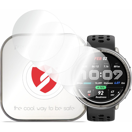 Smart Protection - Premium Classic (4 pack) - Amazfit Active 2 (Round) - Clear