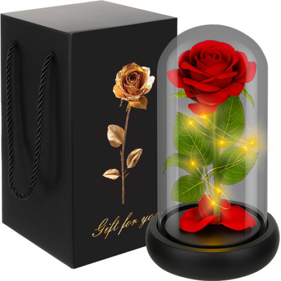 Ruhhy Rose In Glass - Shining 25682 - (18183-0)