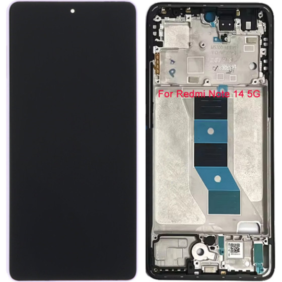 Xiaomi Lcd Redmi Note 14 5G Violet Service Pack W Frame Original - (LCDXIARN14-5SV)