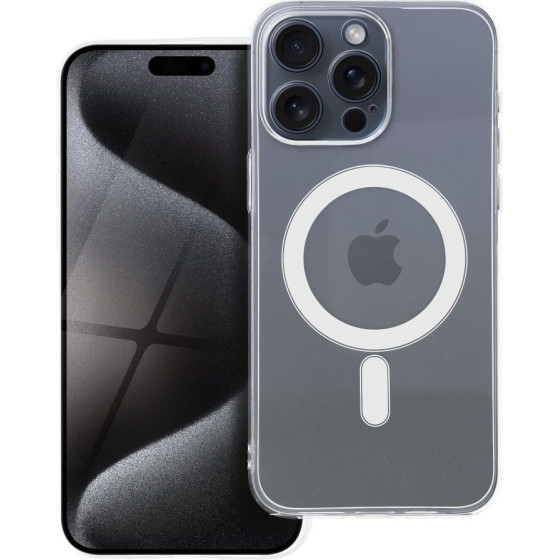 Clear Case 2 Mm For Iphone 15 Pro Max Compatible With Magsafe (Camera protection) Transparent OEM