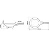 Lampa ������ ��������� Electric Frying Pan 12V 180W 13A �20cm 360ml �� ��� �������� - 1 ���. - (97124)