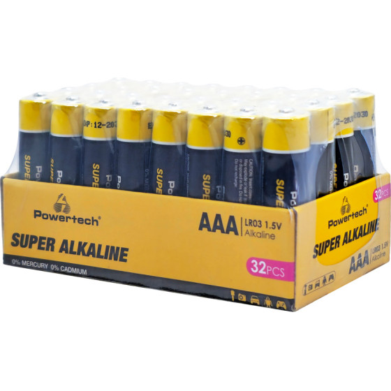 Powertech ��������� ��������� Super Alkaline AAA, 1.5V, 32��� - (PT-1402)