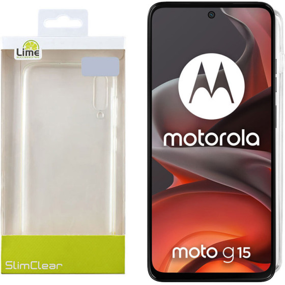 Lime Successories Lime ���� Motorola Moto G15 6.72'' Slimclear Tpu Full Camera Protection �������