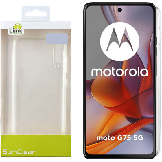 Lime Successories Lime ���� Motorola Moto G75 5G 6.78'' Slimclear Tpu Full Camera Protection �������