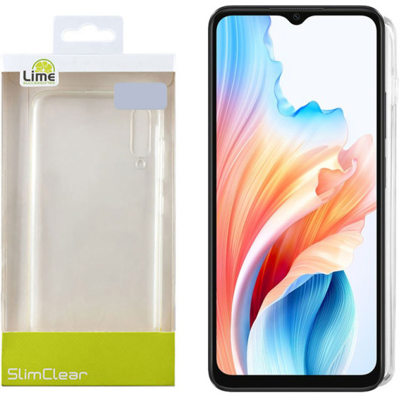 Lime Successories Lime ���� Oppo A18 4G 6.56'' Slimclear Tpu Full Camera Protection �������