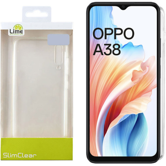 Lime Successories Lime ���� Oppo A38 4G 6.56'' Slimclear Tpu Full Camera Protection �������