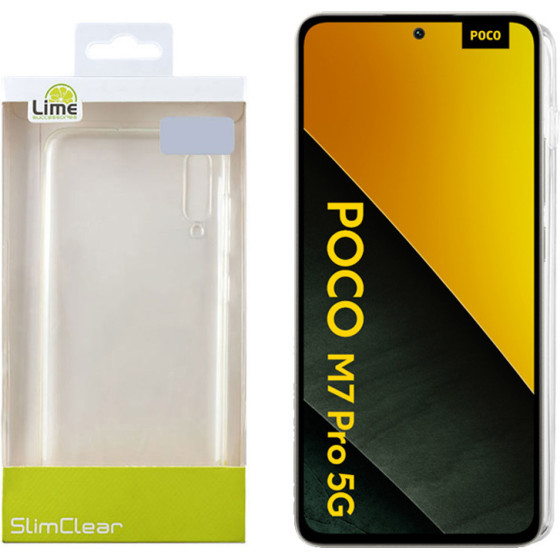 Lime Successories Lime ���� Xiaomi Poco M7 Pro 5G 6.67'' Slimclear Tpu Full Camera Protection �������