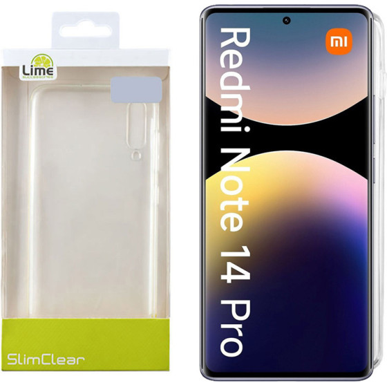 Lime Successories Lime ���� Xiaomi Redmi Note 14 Pro 4G 6.67'' Slimclear Tpu Full Camera Protection �������