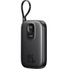 Joyroom JR-PBF18 22.5W 10000mAh Powerbank With Built-In Lightning Cable + USB-C Cable 0.25 Cm - Black - (JR_PBF18)
