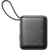 Joyroom JR-PBF27 10000mAh 22.5W Powerbank With Built-In USB-C And Lightning Cables - Black - (JR-PBF27_B)