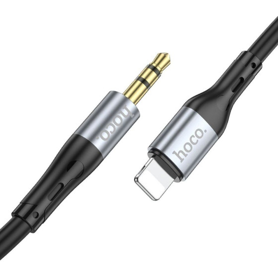 Hoco Cable Aux Jack 3,5 Mm To Lightning UPA22 1 m black