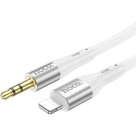 Hoco Cable Aux Jack 3,5 Mm To Lightning UPA22 1 m white