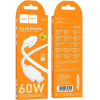 Hoco Cable Type C To Type C 3A 60W X113 1 m white