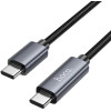 Hoco Cable Type C To Type C With Display 3A 60W X112 1 m black
