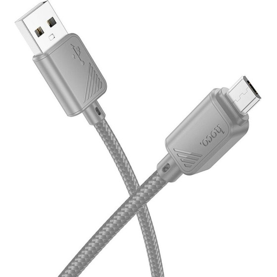Hoco Cable Usb A To Micro Usb 2,4A X113 1 m gray