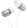 Hoco Wire Earphones Jack 3,5 Mm With Microphone M108 silver