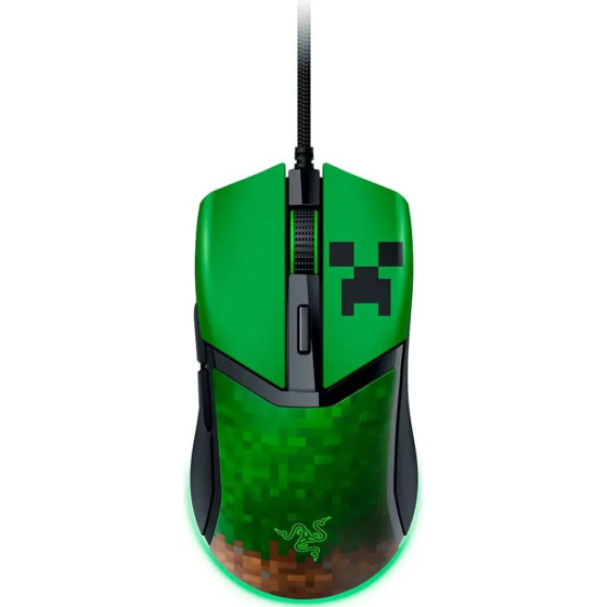 Razer Cobra Minecraft Edition + SKIN- 58g Lightweight Gaming Mouse - Rgb Underglow - 8500 Dpi - (RZ01-04650200-R3M1)