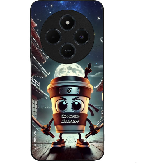 Sonique ���� Italian Brainrot Series ��� Xiaomi Redmi 14C 4G / Poco C75 4G / Redmi A4 5G Cappuccino Assassino