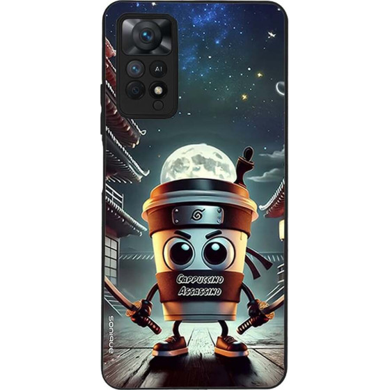 Sonique ���� Italian Brainrot Series ��� Xiaomi Redmi Note 11 Pro 4G/5G / Redmi Note 12 Pro 4G Cappuccino Assassino
