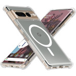 Techsuit - Shockproof Clear Silicone Magsafe - Google Pixel 7 Pro - Clear