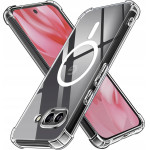 Techsuit - Shockproof Clear Silicone Magsafe - Google Pixel 9a - Clear