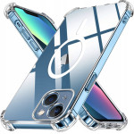 Techsuit - Shockproof Clear Silicone Magsafe - Iphone 13 - Clear