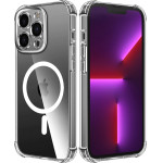 Techsuit - Shockproof Clear Silicone Magsafe - Iphone 13 Pro - Clear