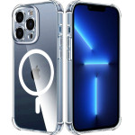 Techsuit - Shockproof Clear Silicone Magsafe - Iphone 13 Pro Max - Clear
