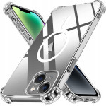 Techsuit - Shockproof Clear Silicone Magsafe - Iphone 14 - Clear