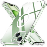 Techsuit - Shockproof Clear Silicone Magsafe - Iphone 15 Plus - Clear