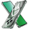 Techsuit - Shockproof Clear Silicone Magsafe - Oppo Reno12 F 4G / Reno12 F 5G / Reno12 Fs 4G / Reno12 Fs 5G - Clear
