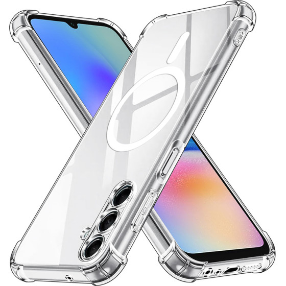 Techsuit - Shockproof Clear Silicone Magsafe - Samsung Galaxy A05s - Clear