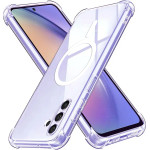 Techsuit - Shockproof Clear Silicone Magsafe - Samsung Galaxy A54 - Clear
