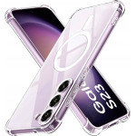Techsuit - Shockproof Clear Silicone Magsafe - Samsung Galaxy S23 - Clear